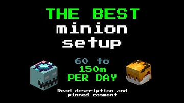 THE BEST minion setup in HYPIXEL SKYBLOCK
