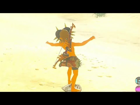【ブレワイ】依頼を受けて、盾サーフィン中のリンクさんに連続で声を出させてみた【ドリカラ】【ゼルダの伝説ブレスオブザワイルド,BotW,ゼル伝,字幕実況】