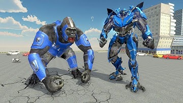 Bigfoot Gorilla Attack: Transforming Robot Monster Android Gameplay