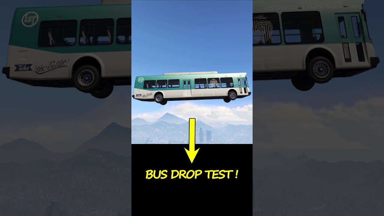 BUS DROP TEST: GTA V vs. GTA IV 🚍🔥