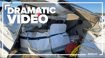 Cockpit video shows plane crash in Pearland, Texas