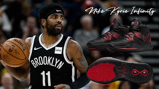 Snakeskin Accents in The Nike Kyrie Infinity “Black/Red”
