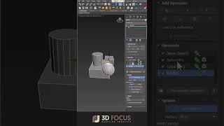 №09 - Boolean Modifier List in 3Dsmax  #3dsmax #3dtutorial #3dfocus