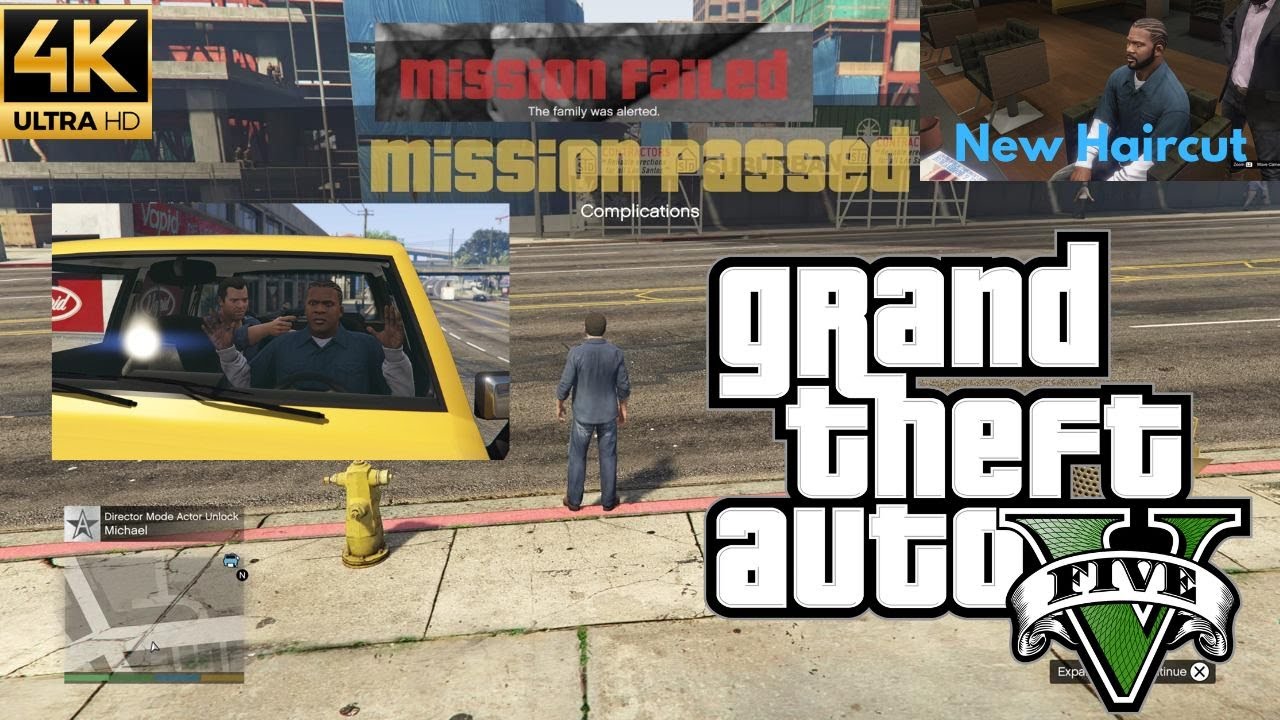 GTA 5 PS5 4K Gameplay – Franklin Meets Michael for the First Time ...