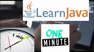 Learn JAVA in ONE Minute || FUN || OMG