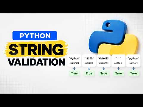 Python String Series | Part-08: Python  String Validation | Dark Code 