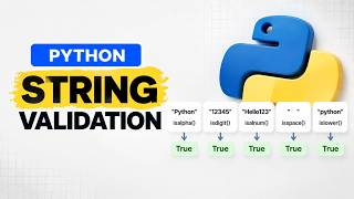 Python String Series | Part-08: Python  String Validation | Dark Code 