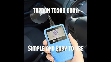 TOPDON TD309 ODB2 Code Scanner - Review and Demo