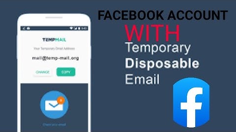 create Facebook account with temp/disposable mail #teckonly