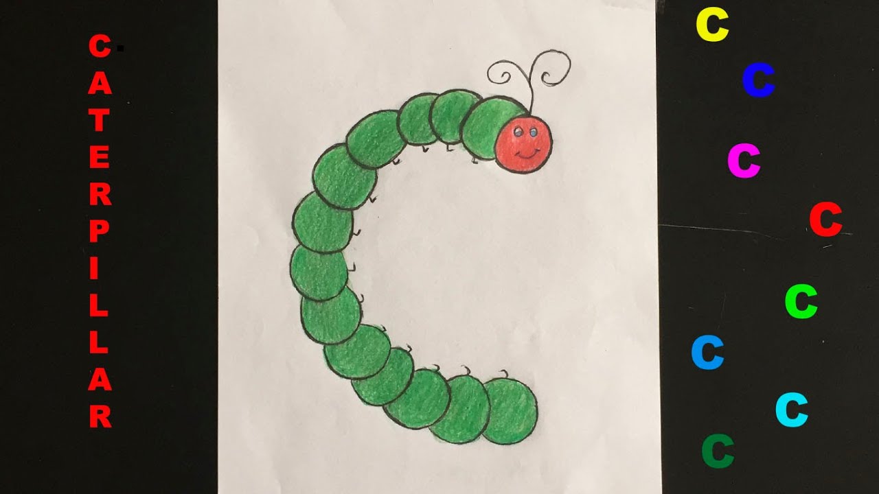 Nursery Rhymes Song, Drawing by crayons Letter C YouTube