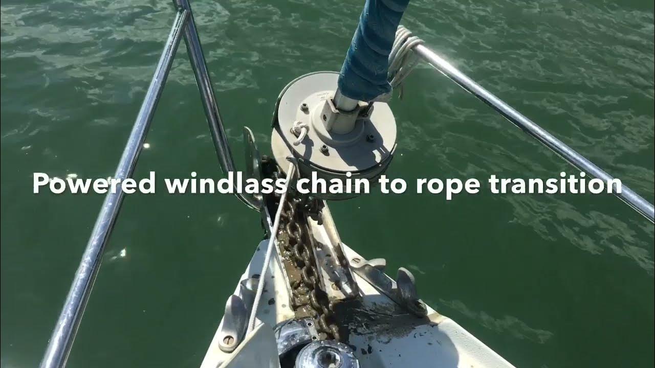 Electric Windlass Chain to Rope Transition on Lofrans X1 with anchorode