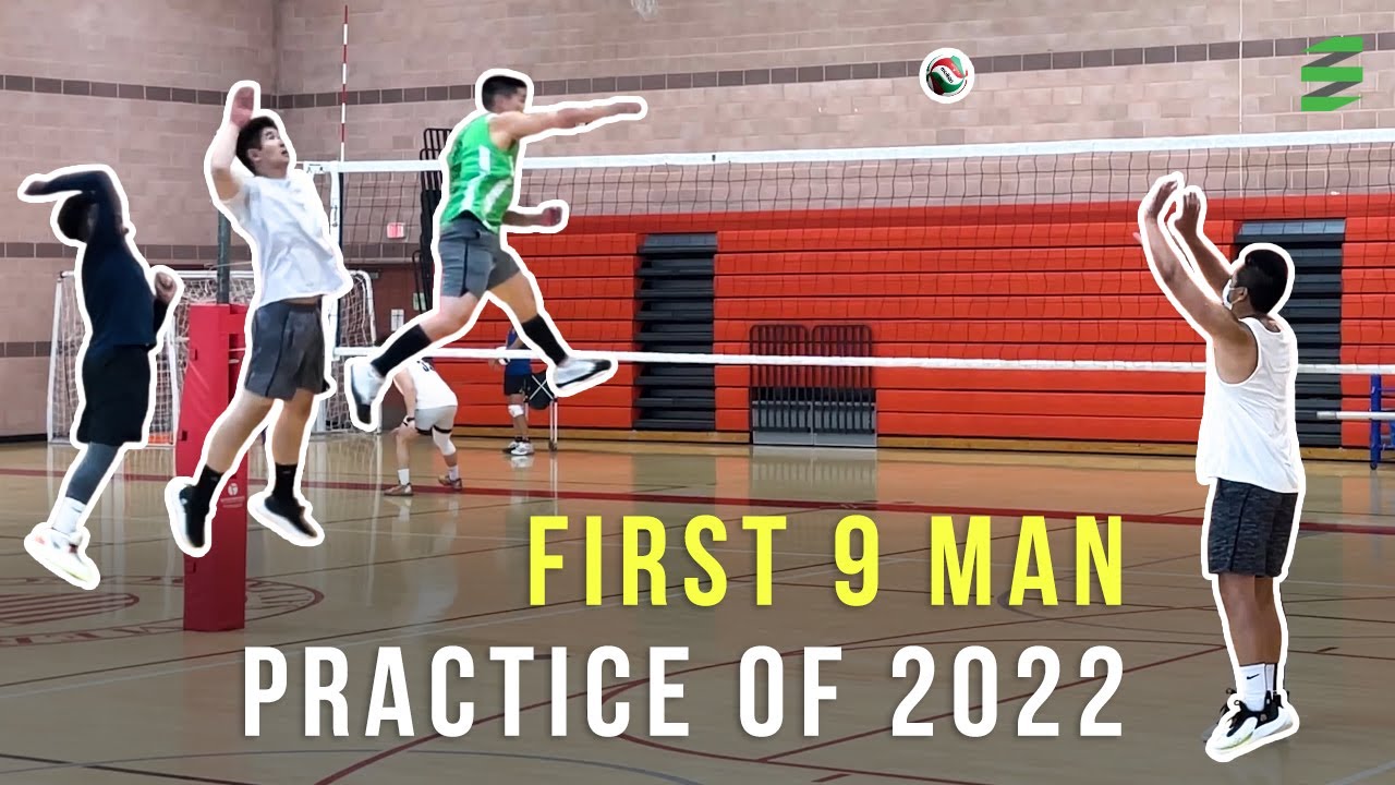 First 9 Man Volleyball Practice of 2022 - YouTube