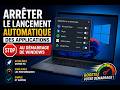 Comment arrêter le lancement automatique des applications au démarrage de Windows