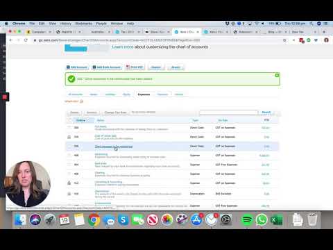 Adding new expense accounts to xero