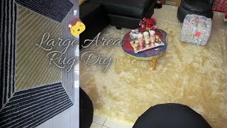 AREA RUG DIY! QUICK AND EASY RUG MAKEOVER!