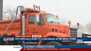 Saunders County crews prepare for winter storm; officials urge drivers to stay off roads