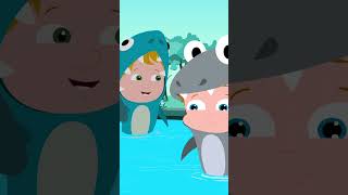 Five Hungry Sharks #trending #viral #shorts #ytshorts #cartoon #kidsvideos #umiuzi