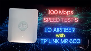 Shocking Results: Jio AirFiber 100 Mbps Speed Test |  Jio AirFiber with Router MR 600