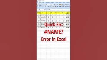 Quick Fix: #NAME error? In Excel #excel #excelshorts