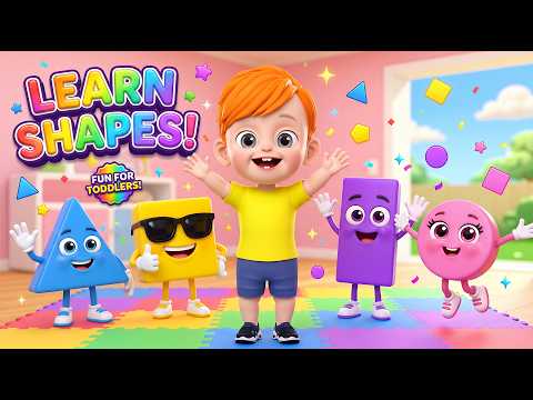 Best Learning Videos for Toddlers | Learn Shapes for Children with Fun Play Shapes @BuBufun