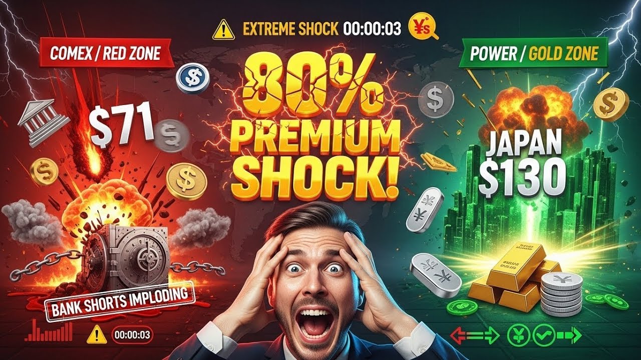 80% Premium SHOCK 🚨 Japan Pays $130 While COMEX Shows $71 — Bank Shorts Imploding NOW