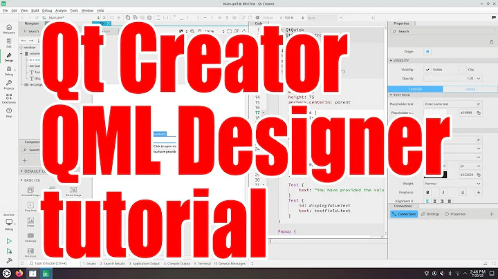Qt Creator QML Designer tutorial - July 2025 - 731d3332