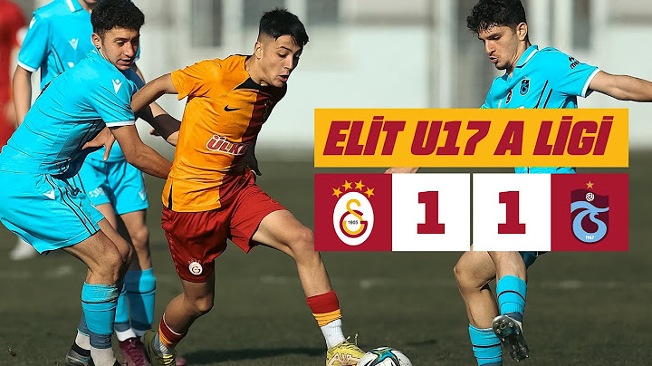 🔴 Galatasaray U17 1-1 Trabzonspor U17  (U17 Elit A Ligi 1. Grup 12. Hafta)