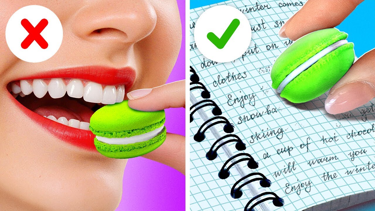 Cacher de la Nourriture et du Maquillage en Classe ! Astuces pour