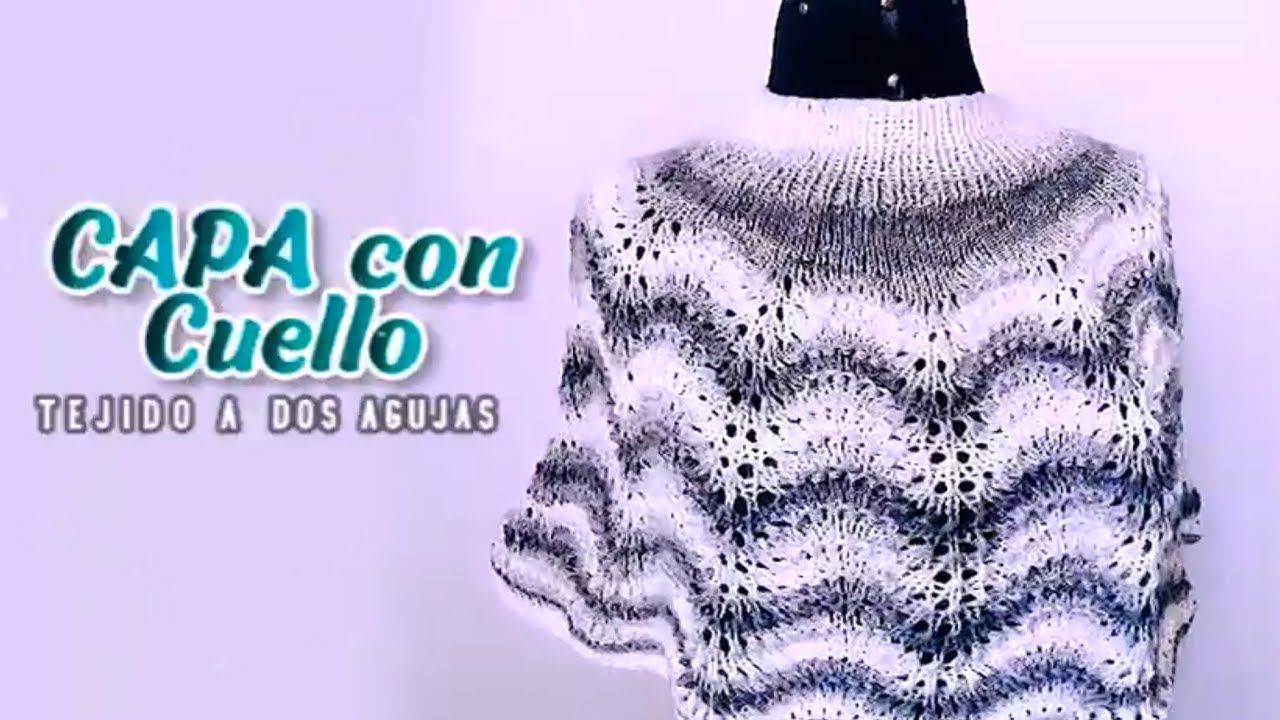 CAPA CON CUELLO A DOS AGUJAS SUPER FACIL PARA GORDITAS | Canela♥