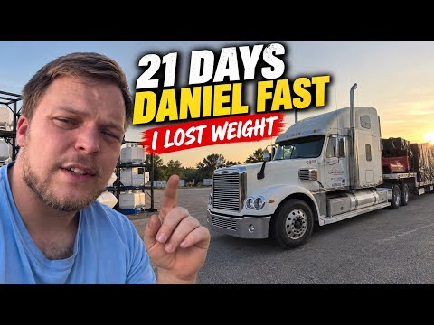 21 Days With No Meat, Dairy or Junk Food in a Semi Truck… I Lost Weight!!!! Stepdeck Vlog #57
