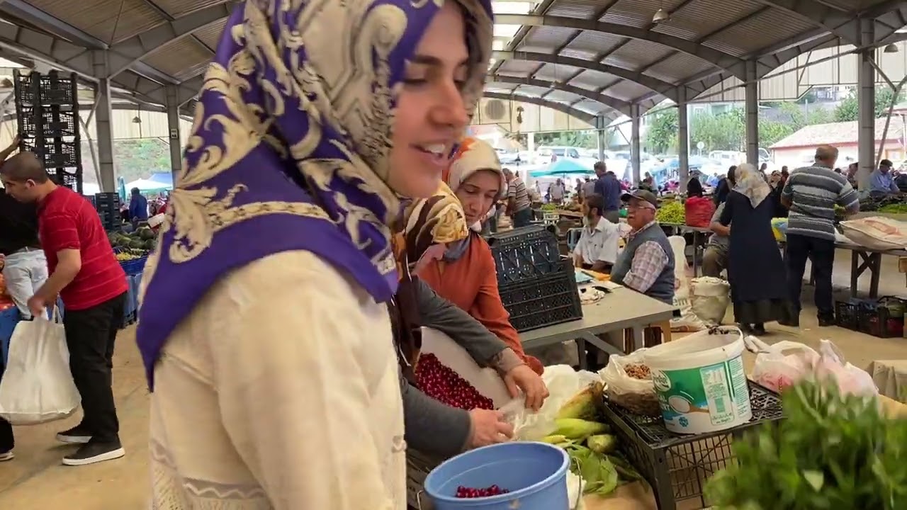 Tosya Semt Pazarını geziyoruz #köy #köyhayatı #köydeyaşam #tosya#pazarı #yöreselürünler #yöresel