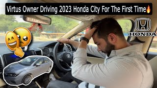 जब Virtus GT Owner ने Chalai Honda City Petrol🚀| 13 Lakh लगाने मज़ाक थोड़ी है🙏🏻#hondacity #virtus