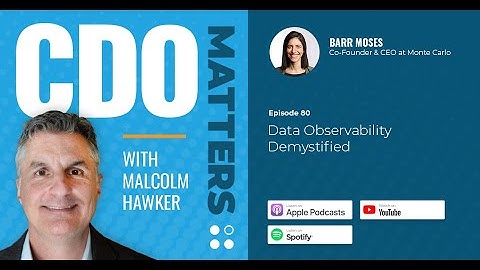 CDO Matters Ep. 80 | Data Observability Demystified