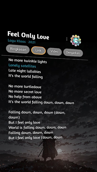lirik Feel Only Love Lagu Klaas ‧ 2021 #feelonlylove #music