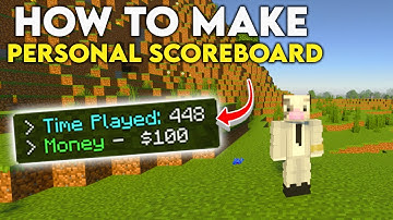 How to Make a Personal Scoreboard in Minecraft Bedrock 1.21