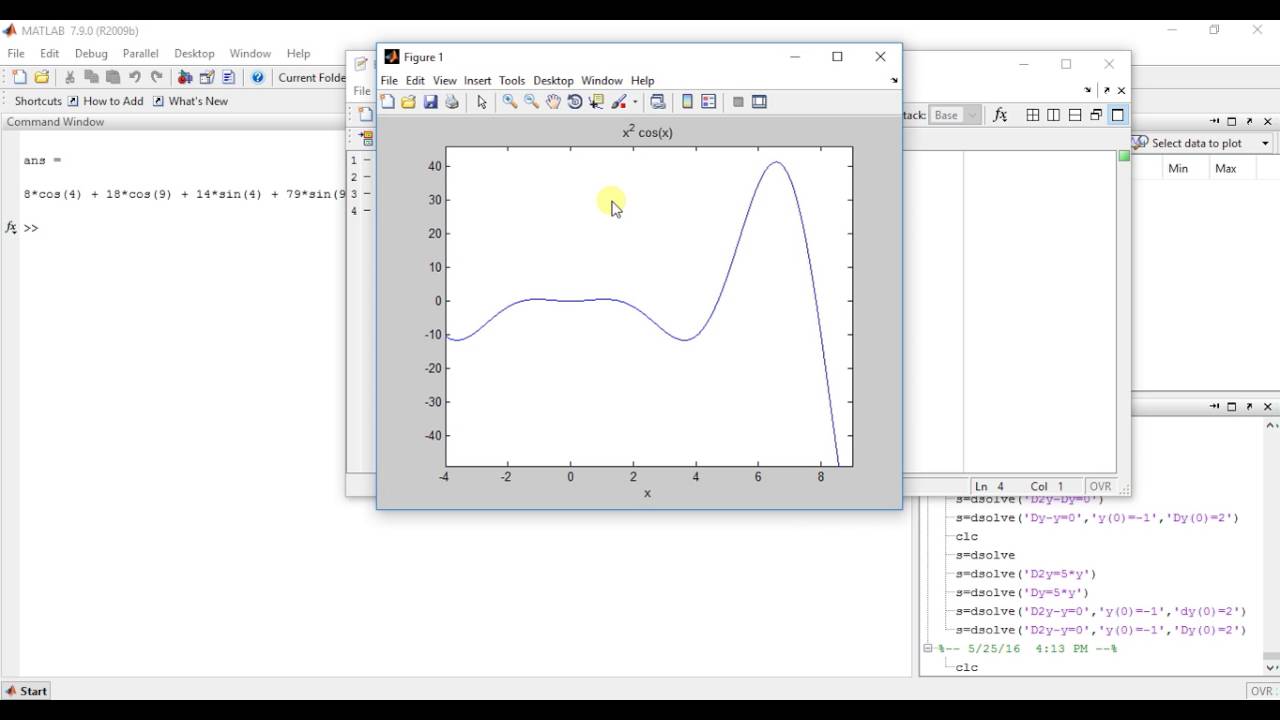 Calculus Using Matlab 25 - Integration (Find The Area Of Curve)