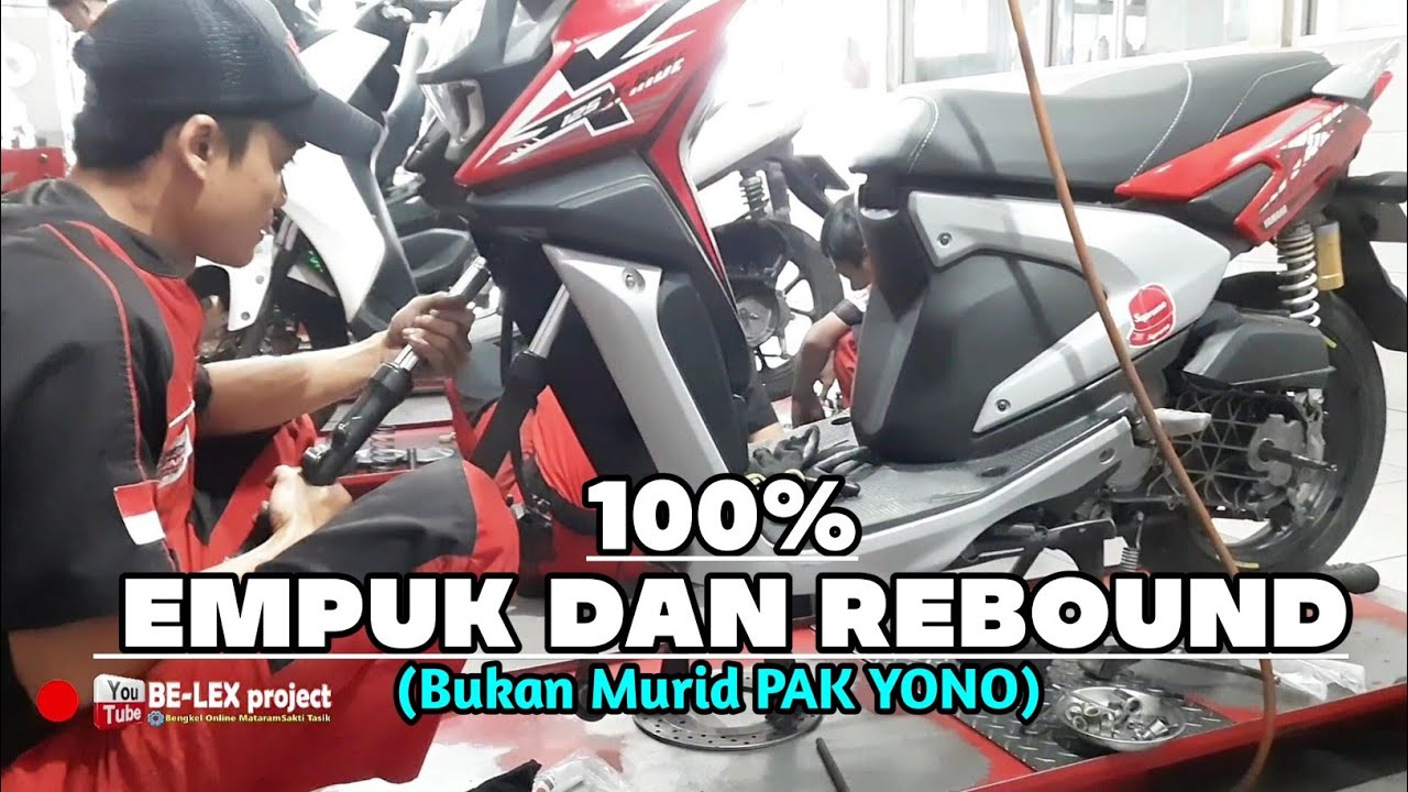 SERVIS SHOCK DEPAN ALL NEW XRIDE BIKIN REBOUND LAGI