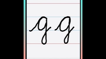 small cursive letter g