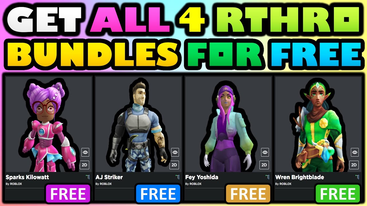 Free Rthro Packages How To Get 4 Champion Bundles Roblox Youtube - roblox rthro packages