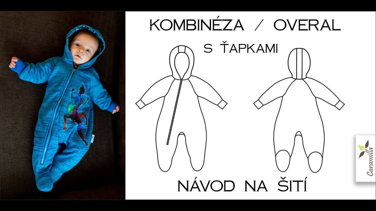 Jak ušít kombinézu - overal s ťapkami | Caramilla Easy