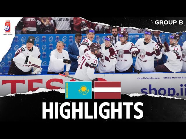 Highlights: Kazakhstan vs Latvia | 2024 #MensWorlds class=
