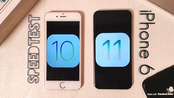 iPhone 6 iOS 10.3.3 vs iOS 11.2 Speedtest , Benchmarking Test