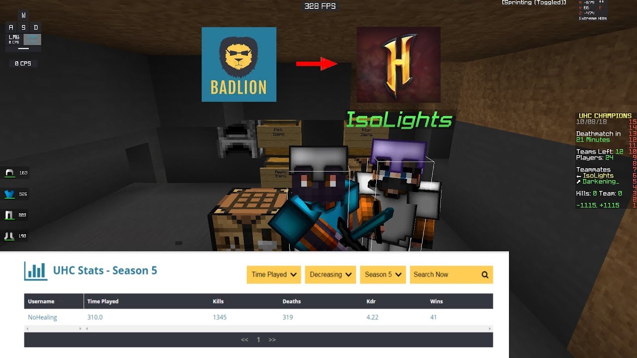 ex badlion pro esports player joins new org? - Hypixel UHC Highlights