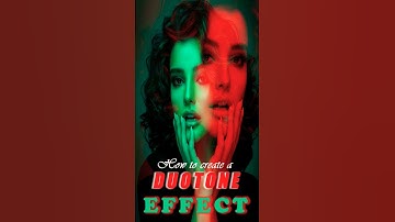 how to Create duotone effect in #photoshop #shorts