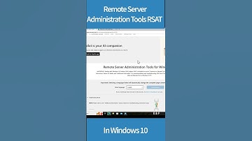 How to install Remote Administrator Tool RSAT on windows 10 22H2 #shorts