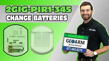 2GIG-PIR1-345 - How to Change Batteries?
