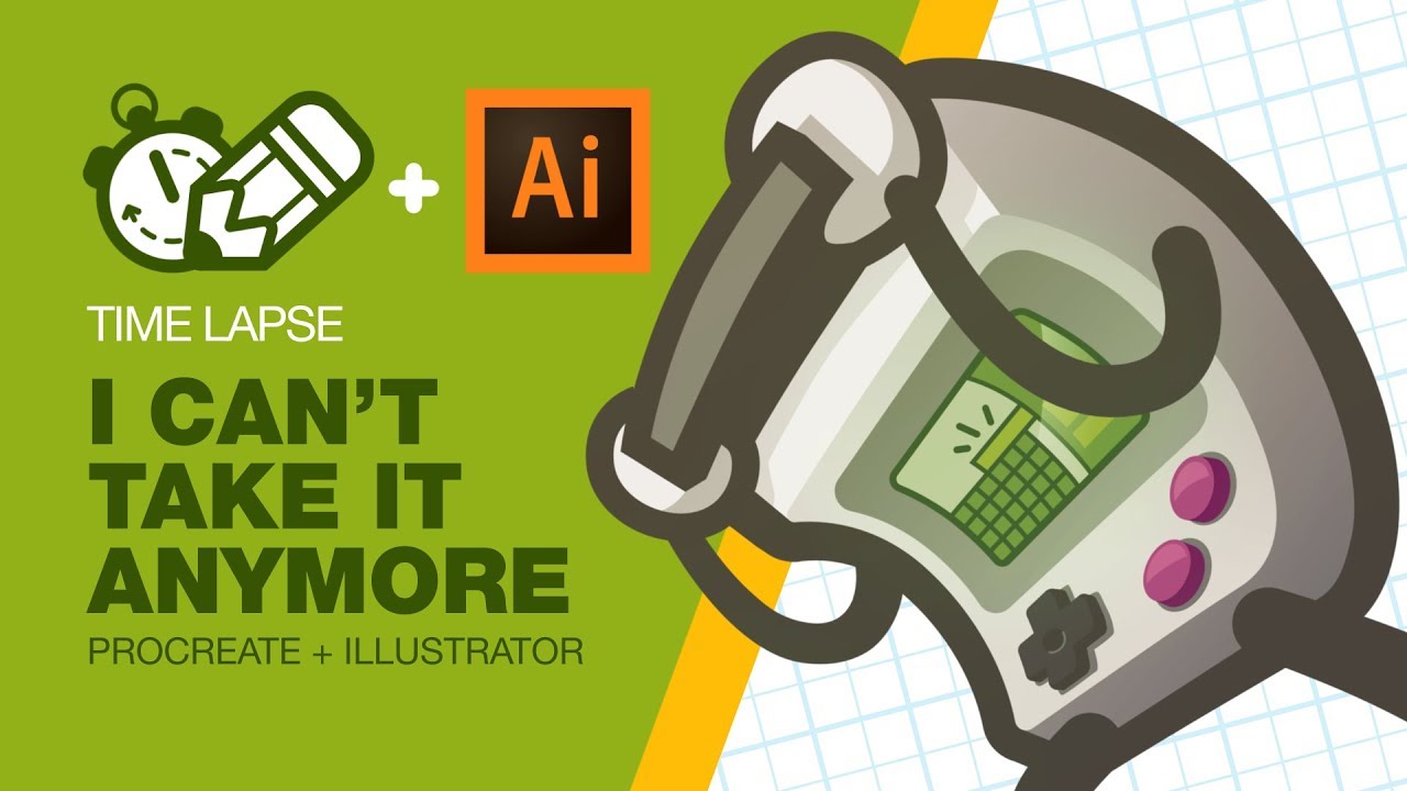 Timelapse Tuesday: I CAN'T! ~procreate + adobe illustrator.~ - YouTube