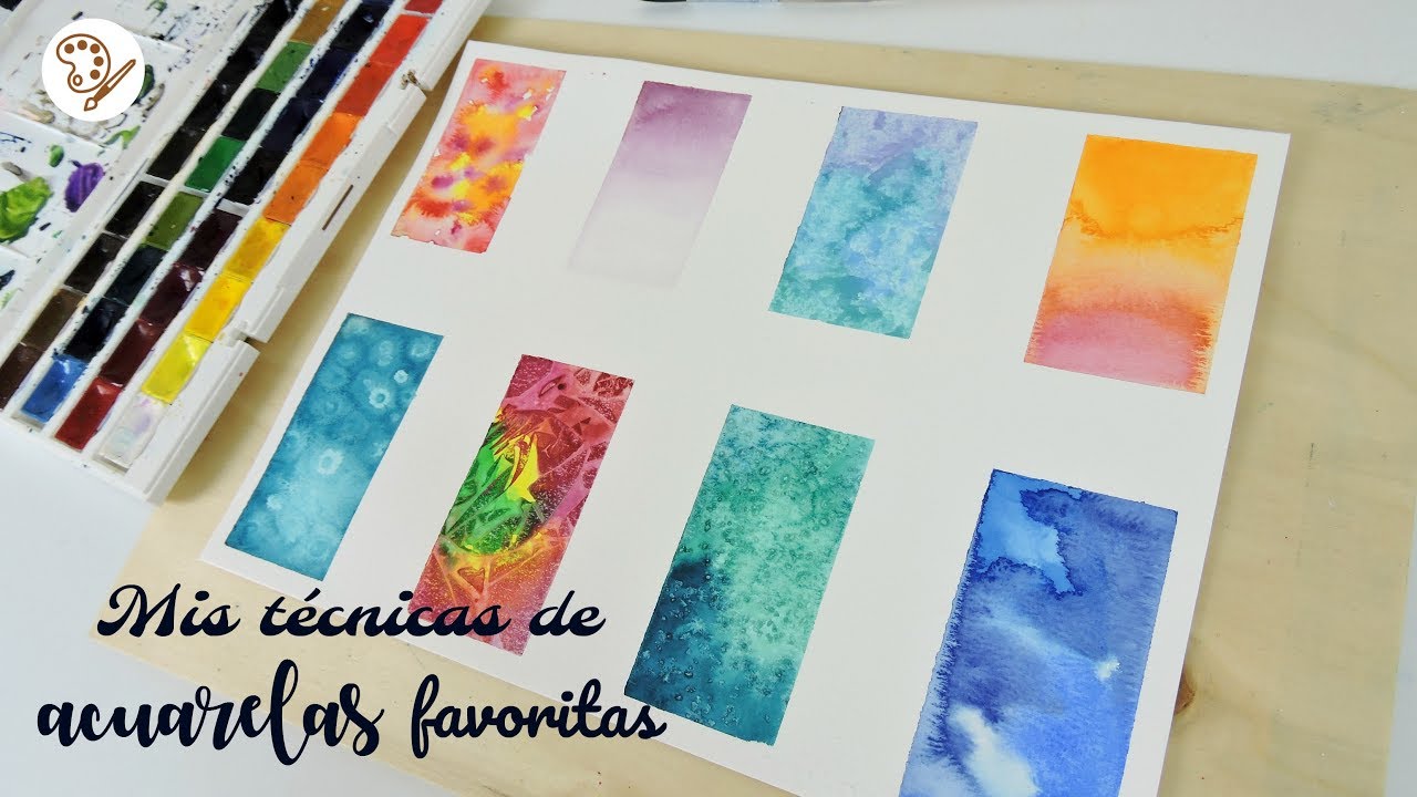 Pintar con acuarelas metálicas: 2 procesos diferentes