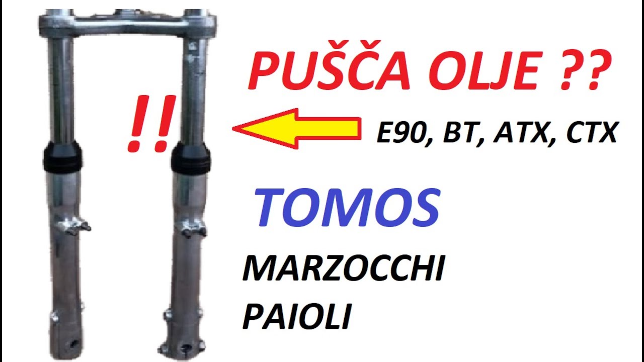 Obnova vilic Tomos E90 BT ATX CTX, Marzocchi , Paioli forks front shocker  repair service - YouTube