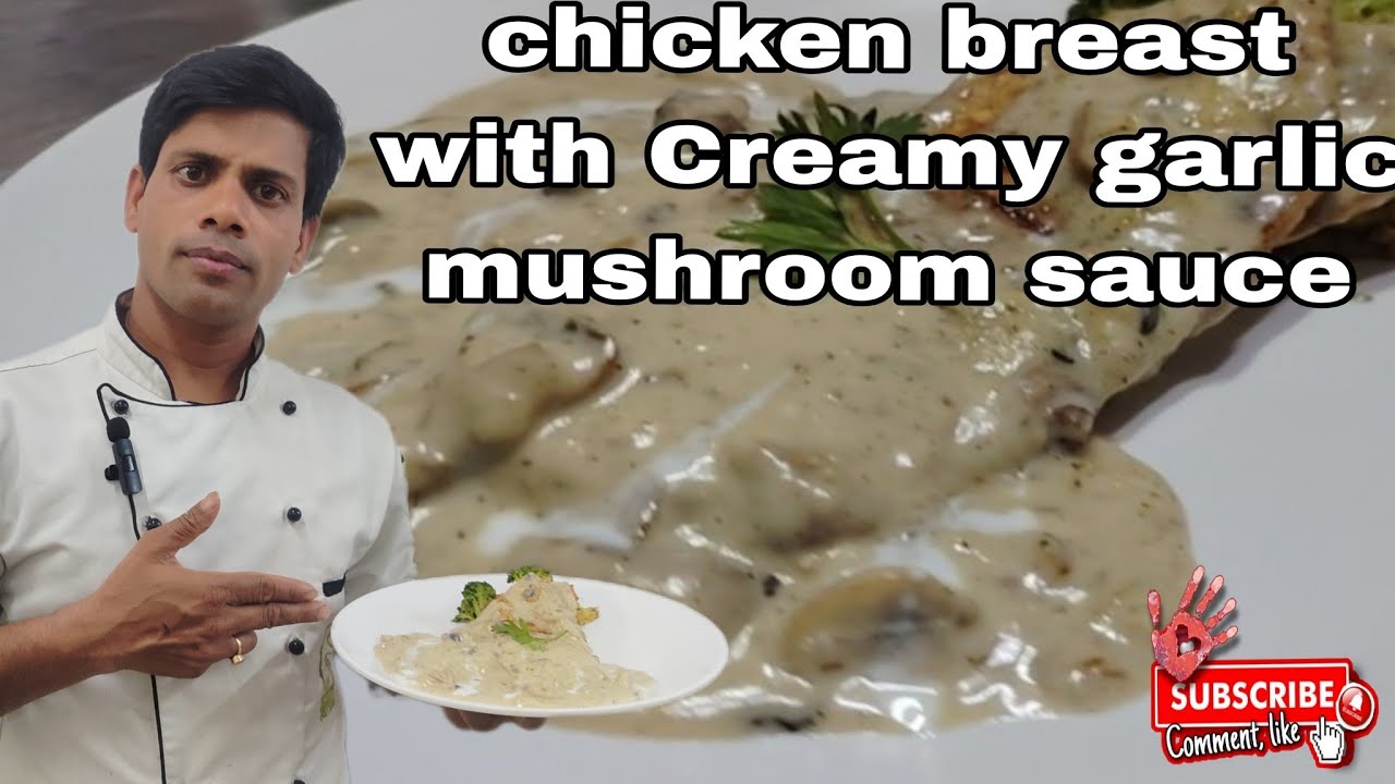 Chicken Breast With Garlic Mushroom Sauce Recipe ! How To Make Grilled Chicken Mushroom Sauce 